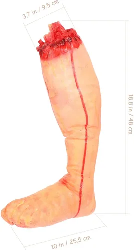 Vista 2 de Totority Simulación de mano rota adornos de Halloween Decoración de Halloween Decoración de mano Severed Foot Prop Halloween Cuerpo falso Mano rota