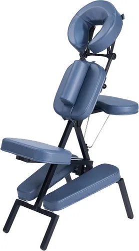Vista 3 de Master Massage - Silla profesional portátil y ligera para tatuaje/masaje - Marco de aluminio plegable con características ajustables y funda