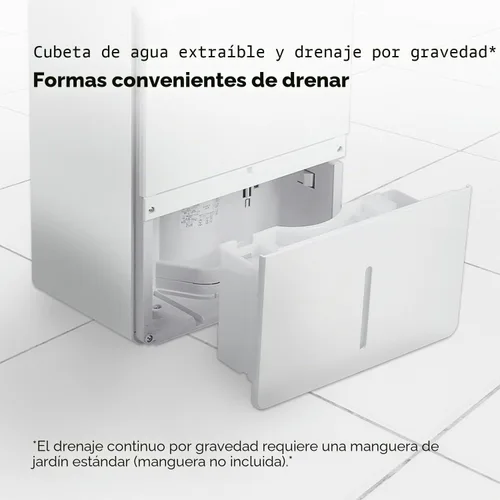 Vista 6 de TCL Deshumidificador inteligente de 4,500 pies cuadrados, Energy Star más eficiente 2024, 50 pintas por día, ideal para sótanos, habitaciones