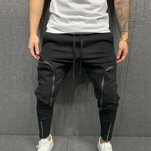 Vista 2 de BEUU Mens Joggers Sweatpants Slim Fit Mens Athletic Jogger Pants, Gym Workout Sweatpants for Men with Zipper Pockets