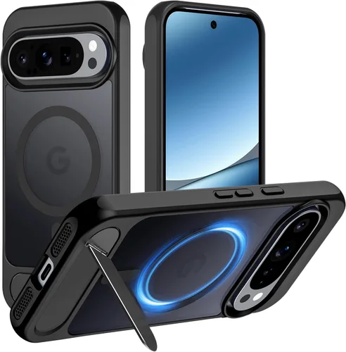 Vista 16 de Hualele - Funda magnética para Samsung Galaxy S24 Plus/S25 Plus con soporte de metal, [compatible con MagSafe]