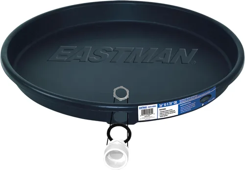 Vista 8 de Bandeja de drenaje para calentador de agua Eastman con guarniciones de PVC, compresión de 20 pulgadas ID x 22 pulgadas OD, 60076