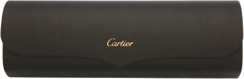 Vista 4 de Cartier CT0034S-003 - Gafas de sol polarizadas para hombre, color plateado cepillado