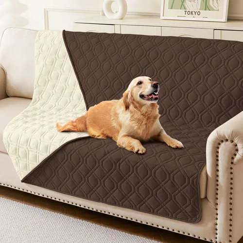 Vista 95 de hyha - Manta impermeable para cama de perro, mantas suaves para mascotas, funda impermeable para sofá para perros, fundas reversibles lavables