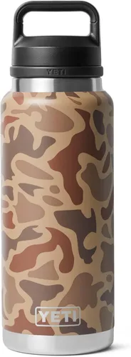 Vista 33 de YETI Rambler - Botella de 36 onzas, aislada al vacío, a prueba de fugas, de acero inoxidable con tapón para sorbos Aislamiento al vacío Azul marino