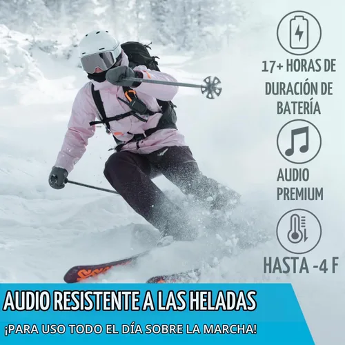 Vista 4 de Wildhorn Alta - Altavoces inalámbricos Bluetooth para casco de esquí, auriculares de snowboard