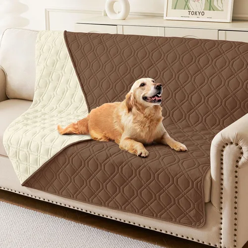 Vista 46 de hyha - Manta impermeable para cama de perro, mantas suaves para mascotas, funda impermeable para sofá para perros, fundas reversibles lavables