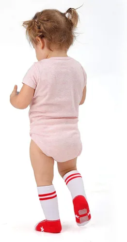 Vista 2 de EPEIUS Calcetines antideslizantes unisex para bebés y niños (juego de 6)