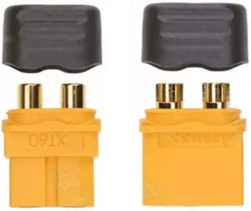 Vista 3 de FLY RC 10 pares Amass XT-60 XT60 XT60 versión mejorada XT60H Enchufes conector adaptador macho y hembra con cable de silicona 12AWG para batería RC