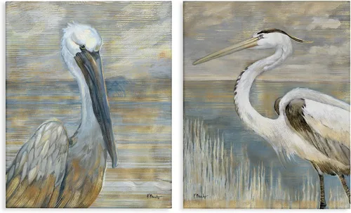 Vista 11 de Stupell Industries Pinturas pacíficas de naturaleza animal con pájaros azules encaramados, lienzo, 16 x 20 Stupell Industries · By Julia Purinton