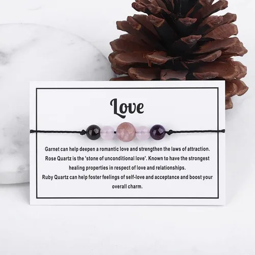 Vista 7 de Caiyao Pulsera de cristal curativo para mujeres y hombres, pulsera de cuentas de cristal curativo con ojo de tigre, amatista de 7 chakras, pulsera