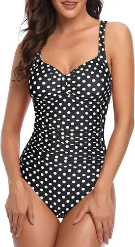 Vista 26 de Tempt Me Trajes de baño de una pieza con control de abdomen Negro