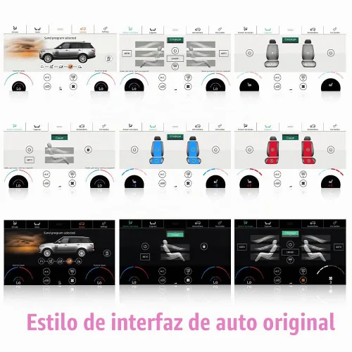 Vista 6 de para Land Rover Range Rover Vogue L405 Aire acondicionado Control de clima Panel AC 10.4 pulgadas LCD pantalla táctil 2013 2014 2015 2016 2017 año