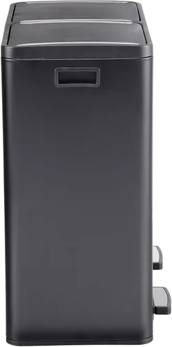 Vista 3 de Step N' Sort El bote de basura y reciclaje de capacidad extra grande de 18.5 galones, Soft-Step, con dos compartimentos y contenedores interiores