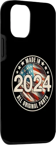 Vista 3 de iPhone 15 Made In 2024 All Original Parts Year Vintage Vintage Case