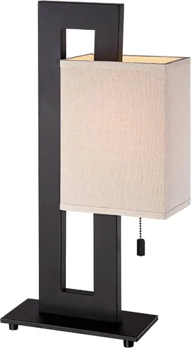 Vista 7 de 360 Lighting Lámpara de Mesa de Acento Moderna de 20.5" de Alto Color Bronce Marrón Espresso Rico Base de Metal Rectangular Abierta Pantalla de Caja