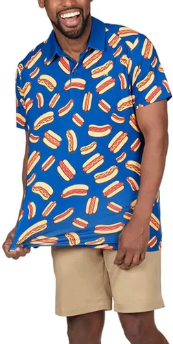 Vista 3 de Tipsy Elves Polo de golf - Polo deportivo de rendimiento para hombre