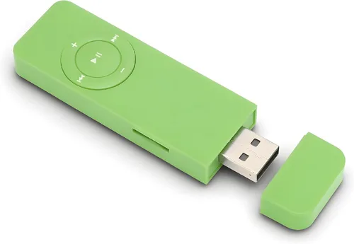 Vista 13 de Reproductor de MP3, mini reproductor de música MP3 ABS con batería integrada de 180 mAh, reproductor de música portátil de hasta 64 GB, para Negro
