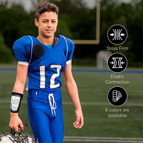 Vista 5 de QB Playbook Pulsera - Pulseras de juego de mariscal de campo de fútbol americano para adultos y jóvenes - Entrenador de muñeca para todos