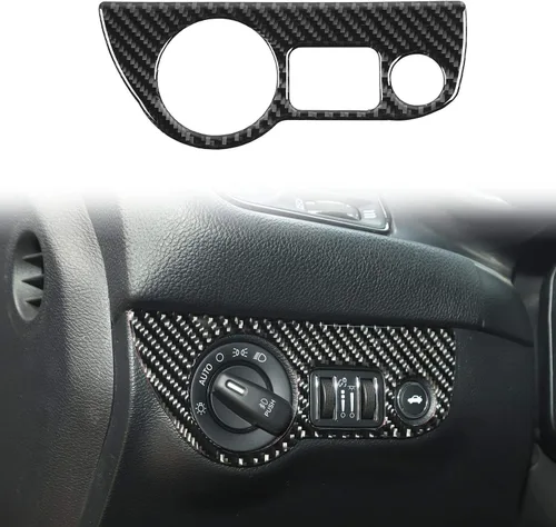 Vista 10 de Voodonala Para interruptores de faros delanteros Challenger Charger para Dodge Challenger 2015-2025+, para Dodge Charger 2010-2023+, ABS azul, 1