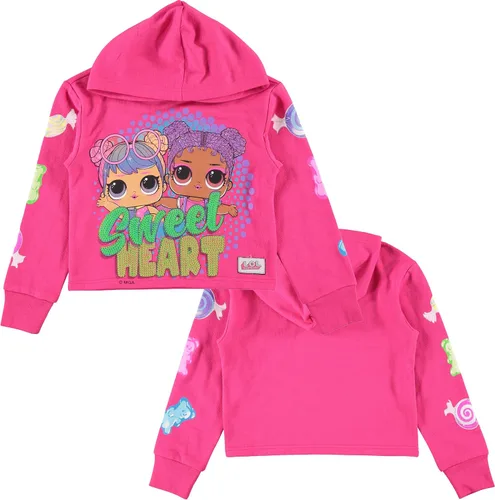 Vista 3 de L.O.L. Surprise! Sudadera con capucha estampada para niñas, tallas 4-20