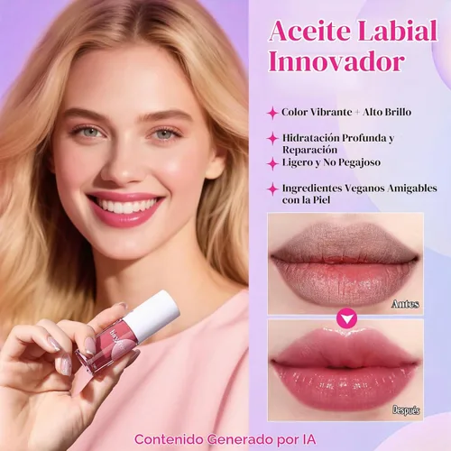 Vista 2 de bayfree Juego de manchas de aceite de labios tintado, 4 tonos, brillo