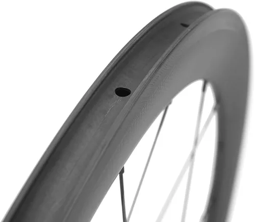 Vista 8 de set de 2 ruedas de 50 mm de fibra de carbono de 700 c, para bicicleta de carreras.