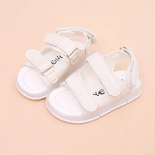 Vista 5 de Delicados mocasines para bebés y niñas, sandalias LED luminosas, sandalias deportivas para niños pequeños, zapatos de ocio con punta abierta