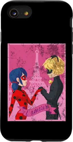 Vista 18 de Miraculous Ladybug Vintage Collection Paris Love - Carcasa para iPhone 17