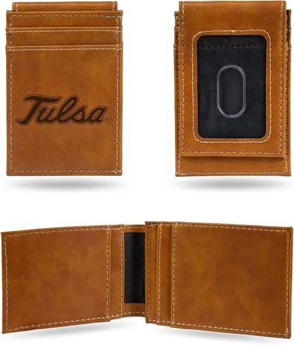 Vista 19 de Cartera de bolsillo frontal grabada con láser NCAA - Compacta/Cómoda/Delgada