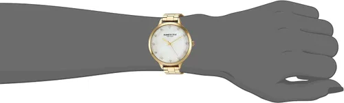 Vista 2 de Kenneth Cole New York - Reloj de vestir de cuarzo clásico de acero inoxidable y cuero para mujer
