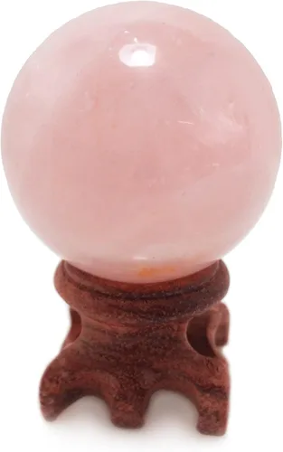 Vista 8 de Polar Jade Esfera de cristal de amatista con soporte de 1.969 in de diámetro, bolas de piedra protectora raras para decoración, curación