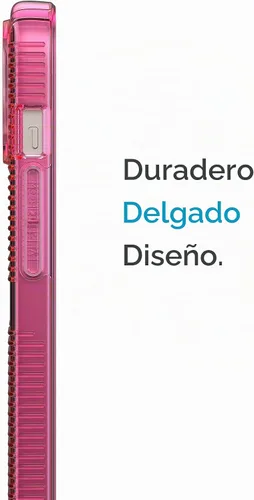 Vista 3 de Speck Funda transparente para iPhone 14 y iPhone 13 – Protección contra caídas, resistente a los arañazos y a prueba de amarilleo, funda de doble