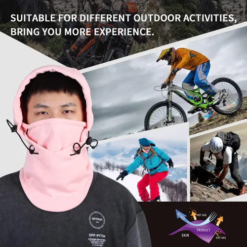 Vista 3 de Fabulous BE Xtreme - Pasamontañas de esquí para hombre, motocicleta, capucha y bufanda