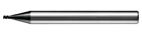 Vista 2 de Kyocera EE. UU. Hecho 3 Flauta vástago reforzada esquina Radius End Mill AX Coated titan-ax