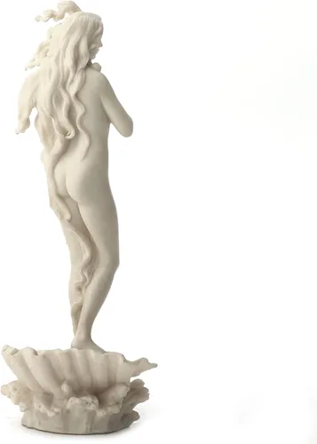 Vista 4 de Veronese Design 11 3/8 pulgadas El nacimiento de Venus estatua de resina con acabado de mármol