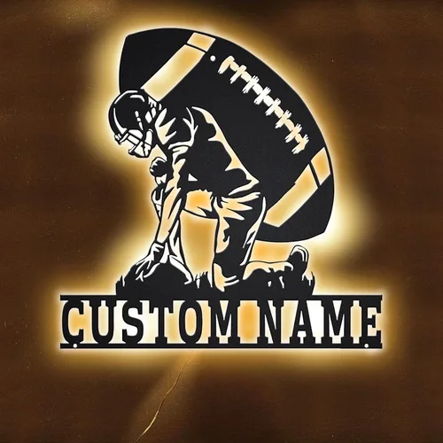 Vista 15 de Nombre Personalizado 7 Colores Lámpara de Béisbol Arte de Pared de Béisbol Personalizado Luz Nocturna Letrero de Nombre LED Regalo para Hombres