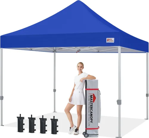 Vista 41 de MASTERCANOPY - Toldo plegable estilo tienda de campaña de 10 x 10 pies, de montura instantánea y para uso comercial, con una bolsa con ruedas