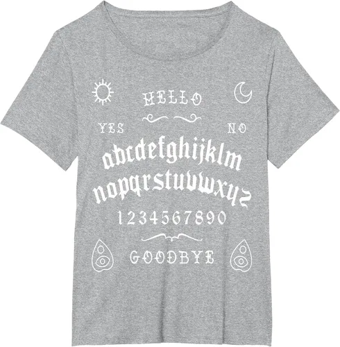 Vista 14 de Camiseta inspirada en la tabla Spirit Board Ouija Asphalt Grey