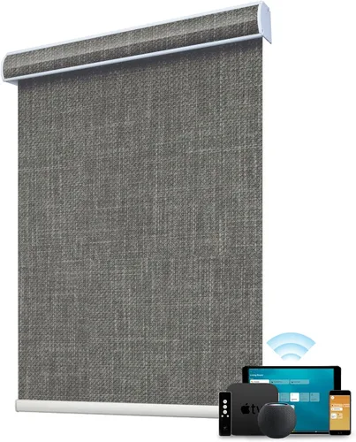 Vista 31 de SmartWings Persianas enrollables con cable duro PoE 100% opacas, muestra de tela