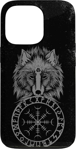 Vista 10 de Viking Aegishjalmur Runes Fenrir Odin Helm of Awe Phone Case for iPhone 17