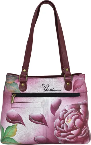 Vista 2 de Anna by Anuschka Bolso de hombro Satchel - Cuero Genuino