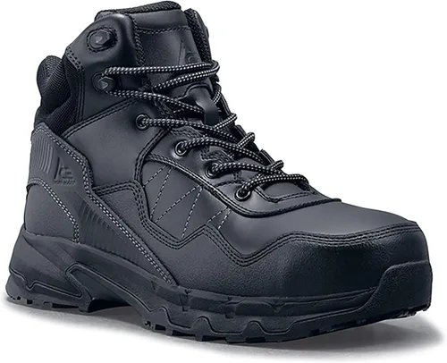 Vista 2 de Shoes for Crews Piston Mid Aluminum Toe - Zapato de trabajo unisex, color negro