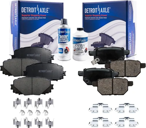 Vista 69 de Detroit Axle - Pastillas de Freno Delantero Izquierdo Reemplazo de Pinza de Disco para Ford Fusion Mazda 6 Lincoln MKZ Mercury Milan 2006-2012