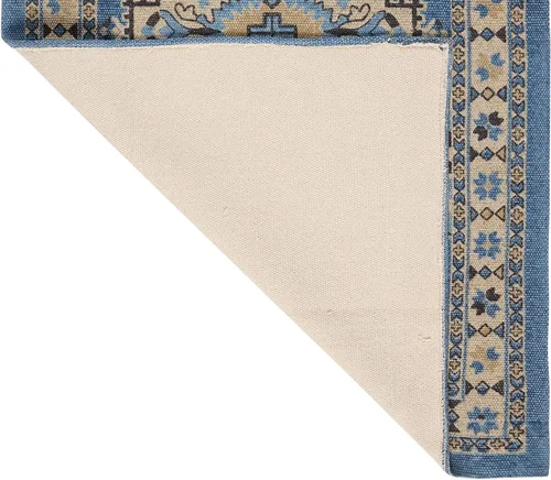 Vista 5 de French Connection Alfombra lavada a la piedra Estilo Halyn Ink Decoración bohemia moderna para el hogar Alfombra rectangular 100% algodón