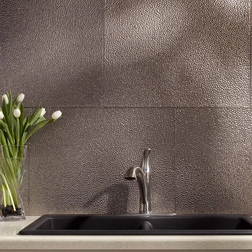 Vista 39 de FASÄDE Vinilo decorativo martillado de 18 x 24 pulgadas en muro en bronce bermudas (paquete de 5)