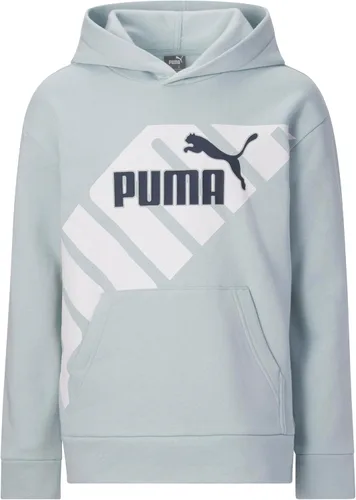 Vista 11 de PUMA Sudadera con capucha con logotipo para niños, sudadera de forro polar, bolsillo frontal grande Negro - Hot Wheels