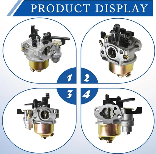 Vista 4 de WFLNHB Reemplazo del carburador de carbohidratos con palanca de estrangulamiento para Honda GX160 GX200 5.5HP 6.5HP 16100-ZH8-W61