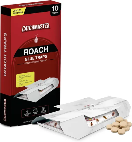 Vista 7 de Catchmaster Tablas de Pegamento para Trampas de Cucarachas Paquete de 10, Atrapador de Insectos Adhesivo, Trampas para Escorpión, Araña, Grillo