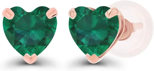 Vista 31 de Aretes de plata de ley 925 maciza chapados en oro de 0.197 in con piedra natal genuina para mujer, aretes de tuerca con piedras preciosas Amatista